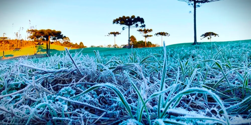 Temperaturas poderão ficar negativas nos próximos dias