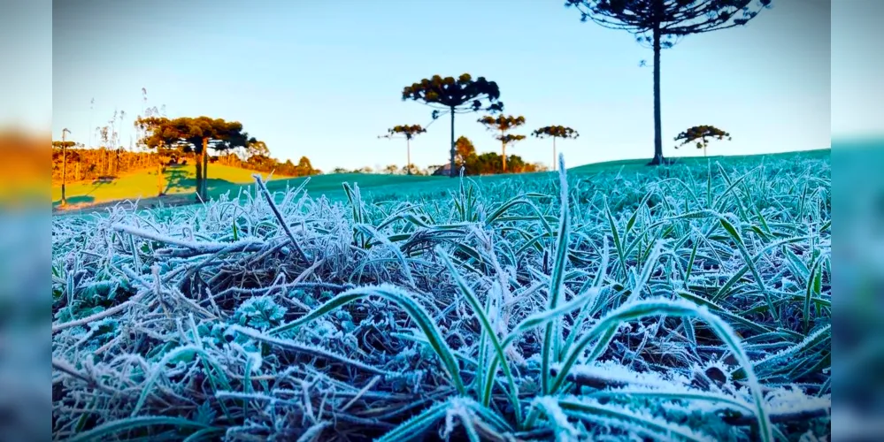 Temperaturas poderão ficar negativas nos próximos dias
