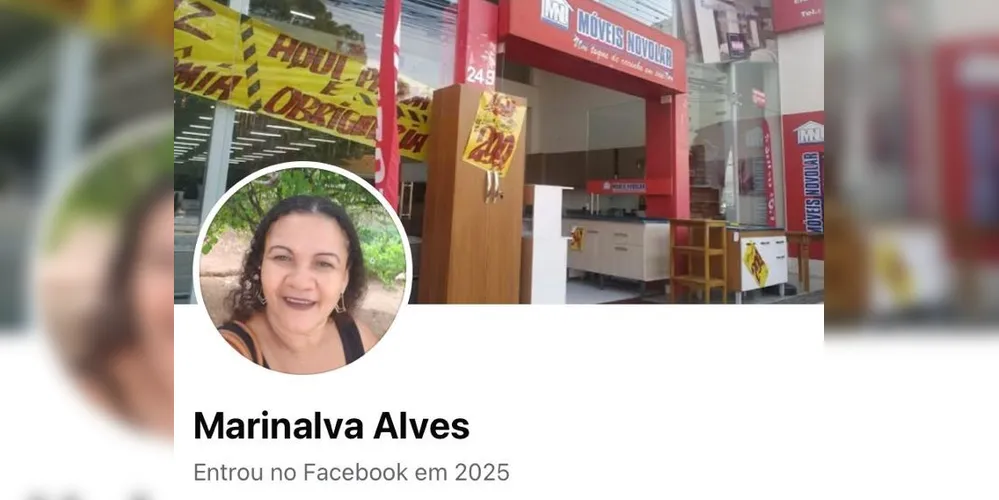 Perfil utilizado para aplicar o golpe é denominado 'Marinalva Alves'