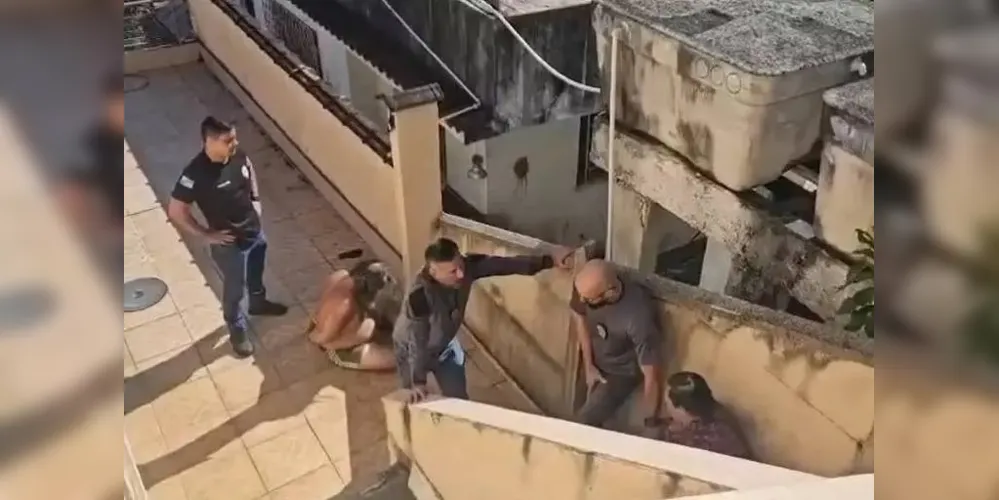 Momento que os irmãos foram presos