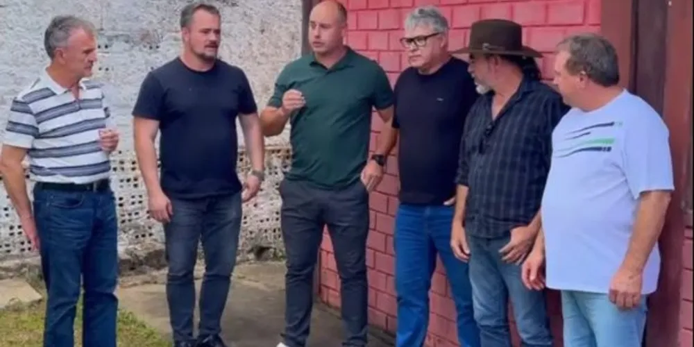 Toninho Wandscheer, Alisson Wandscheer, Diego Zanetti, Altamir Sanson, José Ailton Vasco e Gilmar Costa estiveram reunidos