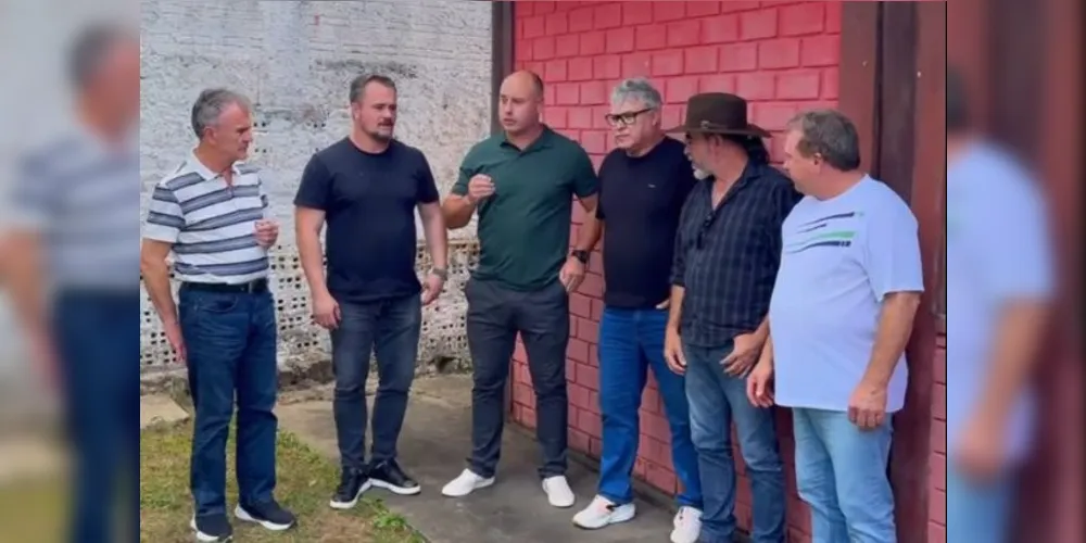 Toninho Wandscheer, Alisson Wandscheer, Diego Zanetti, Altamir Sanson, José Ailton Vasco e Gilmar Costa estiveram reunidos.