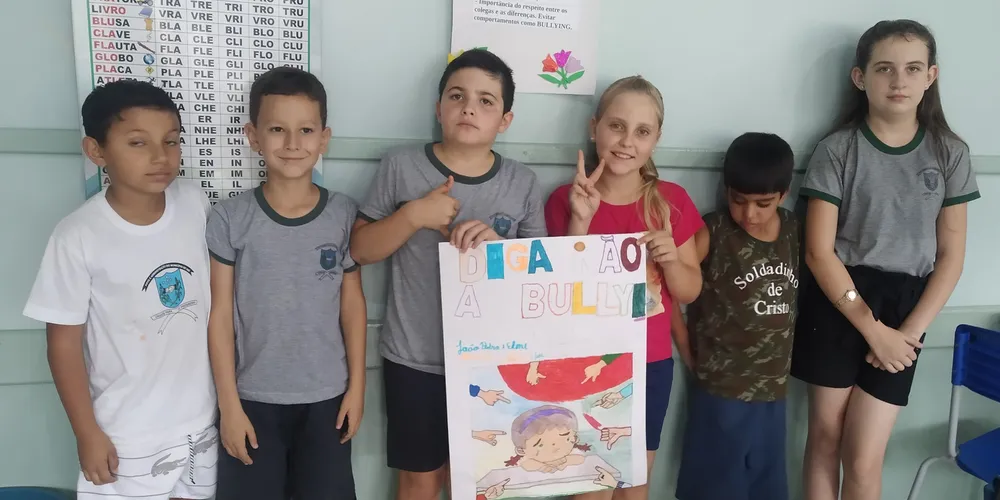 Cartazes ajudaram a elucidar a temática em sala de aula
