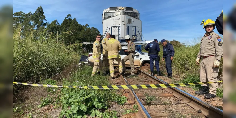 O acidente foi atendido por equipes de Bombeiros e do Samu