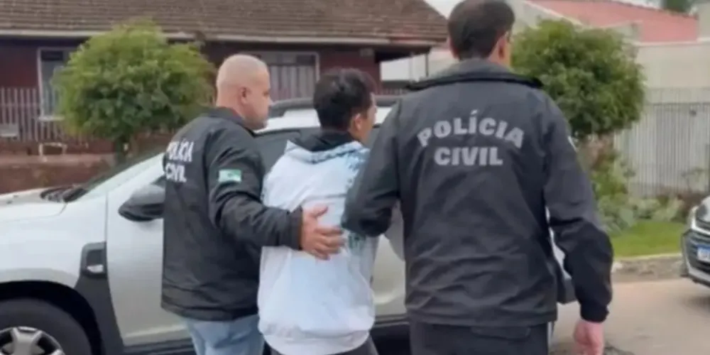 No momento da prisão, o suspeito chorou diante dos policiais civis