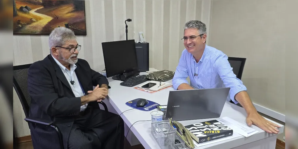 Julio Küller recebe representante da Igreja de Jesus Cristo dos Santos dos Últimos Dias, que é a responsável pelo sistema FamilySearch