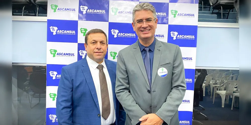 Adilson Passos (à esquerda) e Julio Küller (à direita) serão os vice e presidente, respectivamente