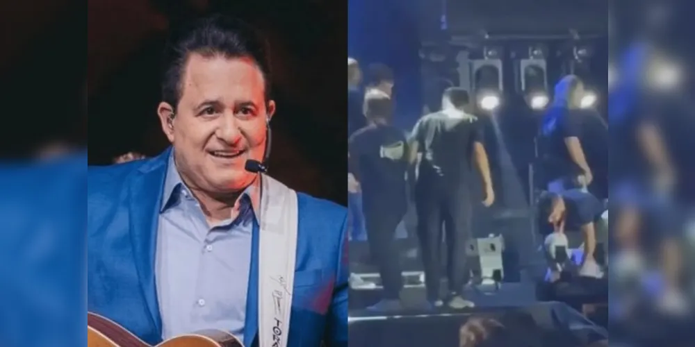 Marrone caiu do palco no último sábado (10)