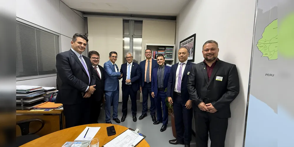 Régis Moreno e Rodrigo Morais estiveram reunidos com lideranças federais.