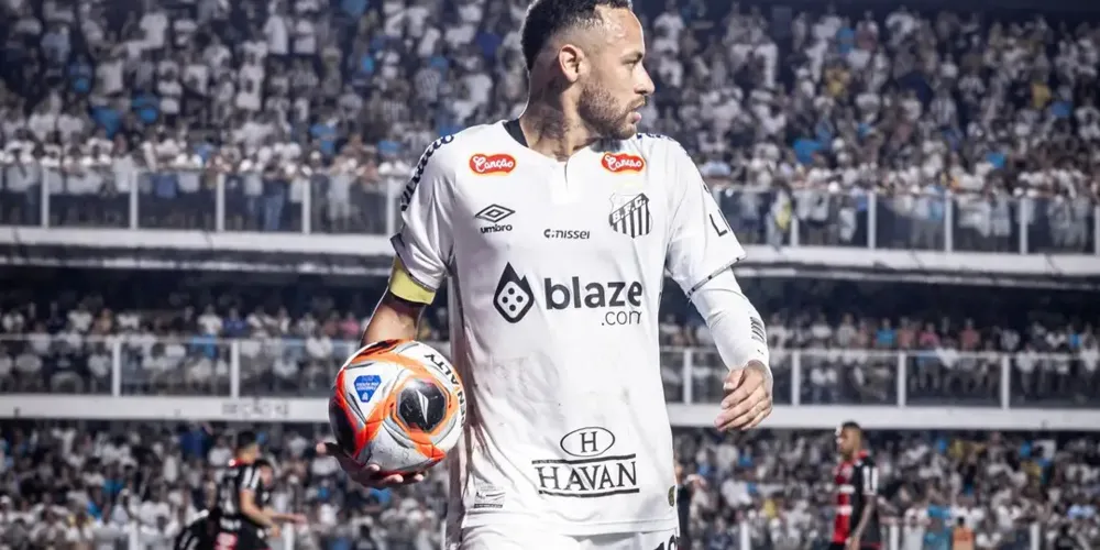 Neymar atuou em poucos jogos pelo Santos