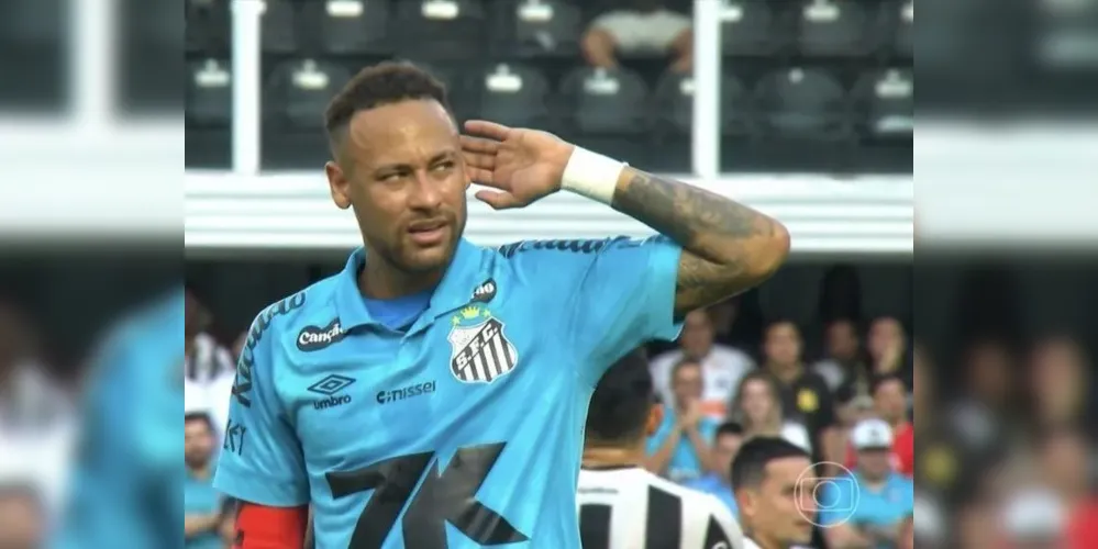Neymar provocou a torcida do Botafogo antes de ser expulso
