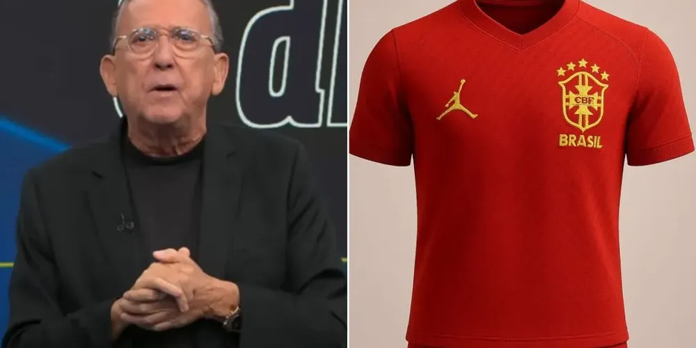 O apresentador repudiou a possibilidade de o uniforme reserva da seleção no próximo Mundial ser avermelhado