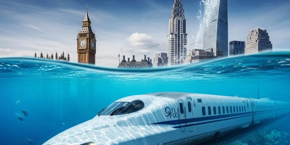 Trem-bala submarino entre continentes: sonho ou realidade? Analisamos o projeto de Gibraltar e a viabilidade de viagens a 800km/h sob o oceano