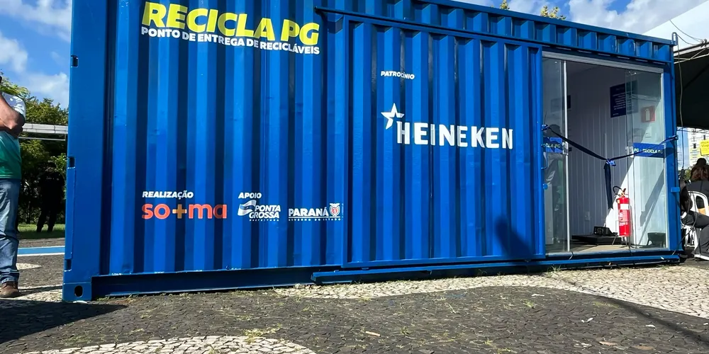 O Recicla PG é uma iniciativa da Prefeitura Municipal de Ponta Grossa, em parceria com a SO+MA Vantagens, a Heineken e o Governo do Paraná
