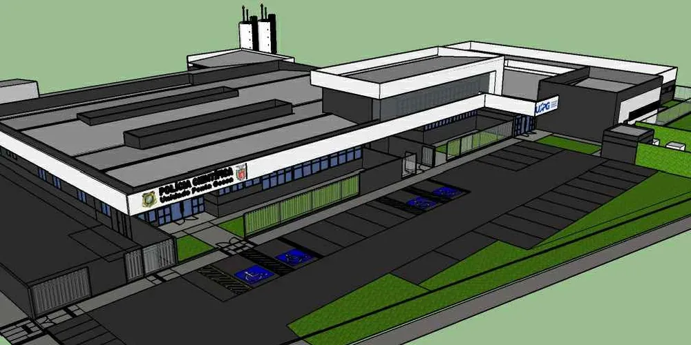 Projeção mostra como prédio deve ficar após conclusão da obra