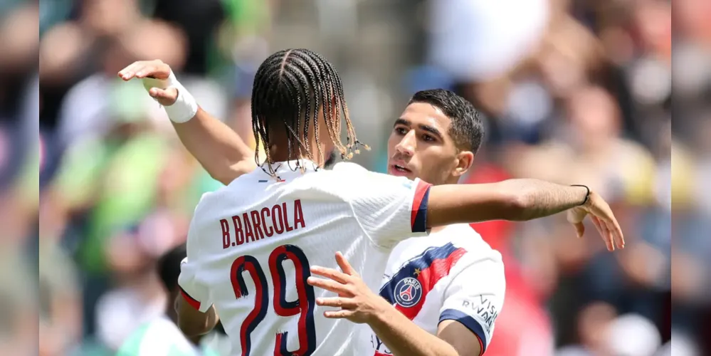 Os gols da vitória foram marcados por Kvaratskhelia e Hakimi
