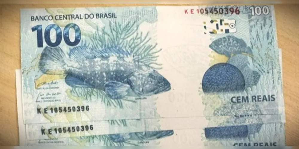 Notas de R$ 100 foram adquiridas via Internet