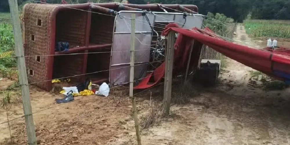 Queda aconteceu na estrada municipal Vereador Geraldo Portela