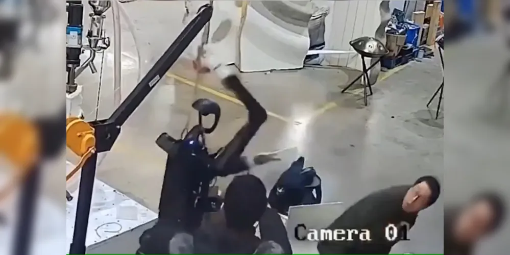 Máquina ficou descontrolada
