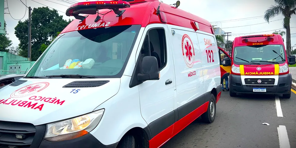 Equipes do Corpo de Bombeiros e do Samu foram acionadas para a ocorrência