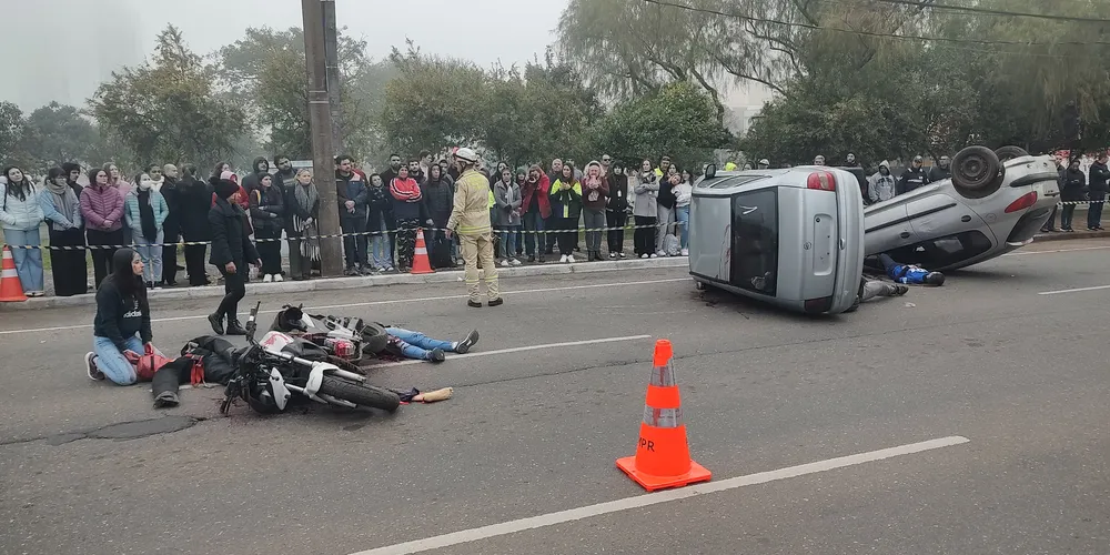 O simulado aconteceu nesta manhã de sexta (30)