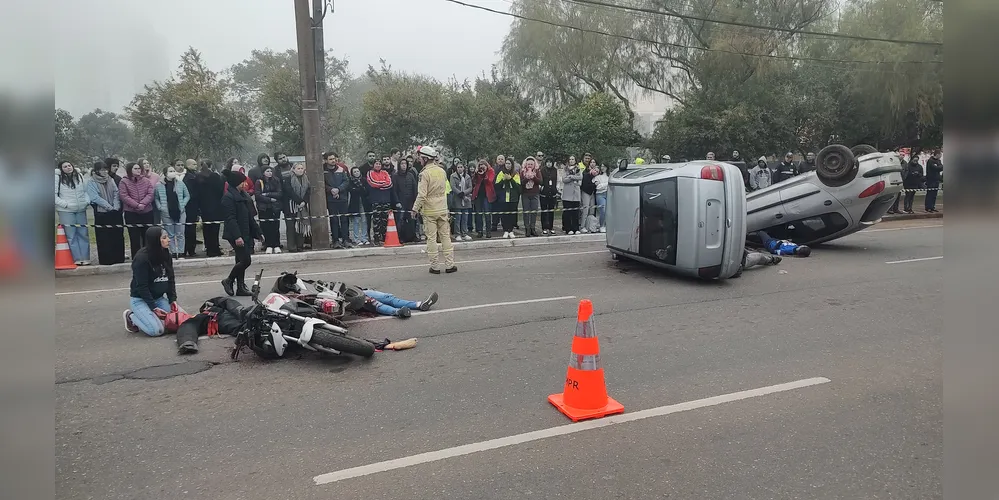 O simulado aconteceu nesta manhã de sexta (30)