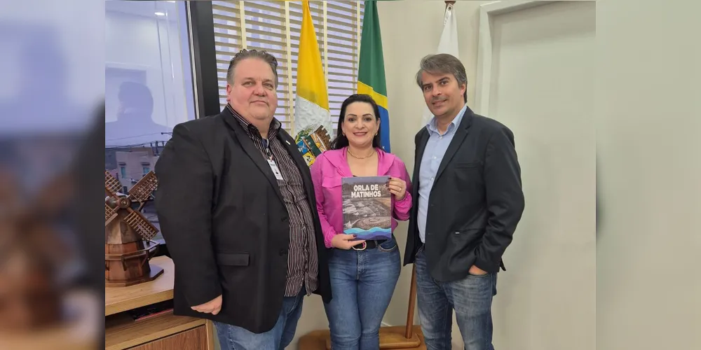 Representantes se reuniram com a prefeita de Carambeí, Elisangela Pedroso