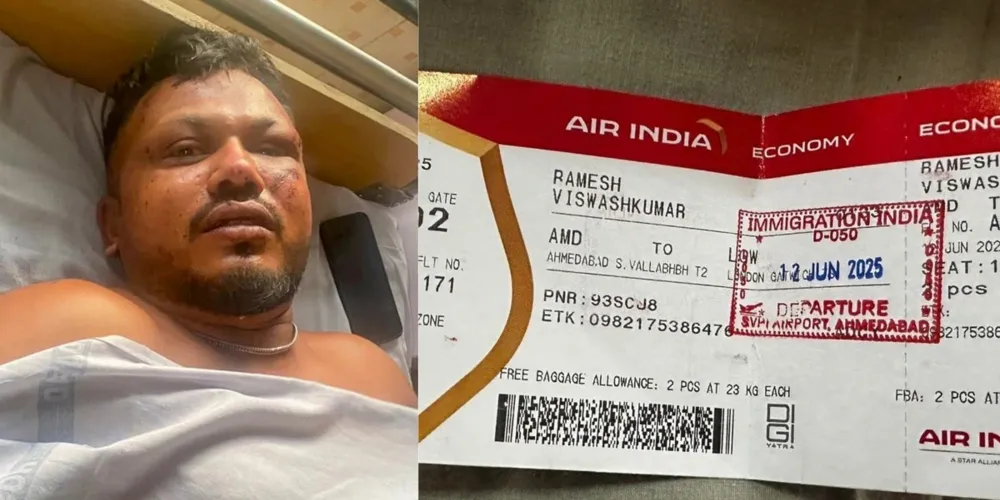 Viswash Kumar Ramesh foi o único sobrevivente