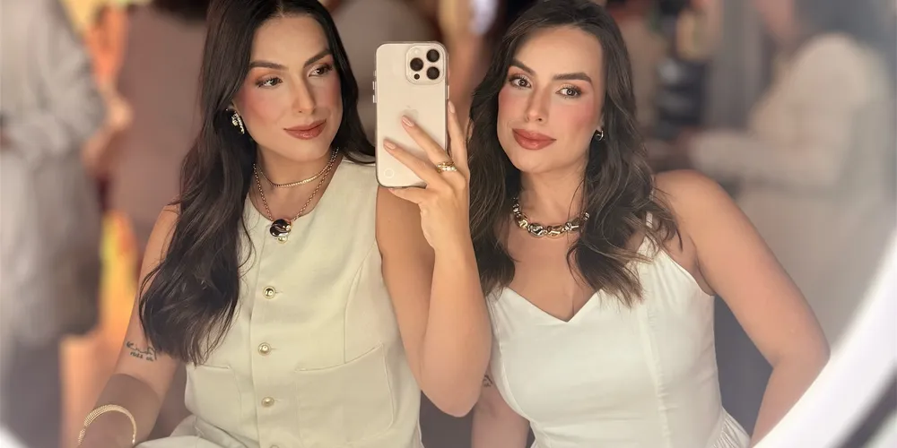 Aruana e Raiana Aleixo, além de inspirarem nas redes sociais, criaram a Dose Dupla Skincare