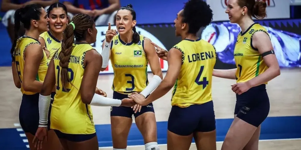 A partida terminou 3 sets a 2