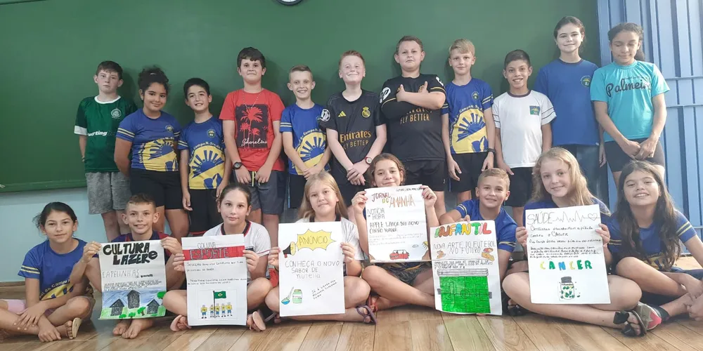 Após realizarem estudos teóricos, os alunos partiram para a criação do seu próprio jornal