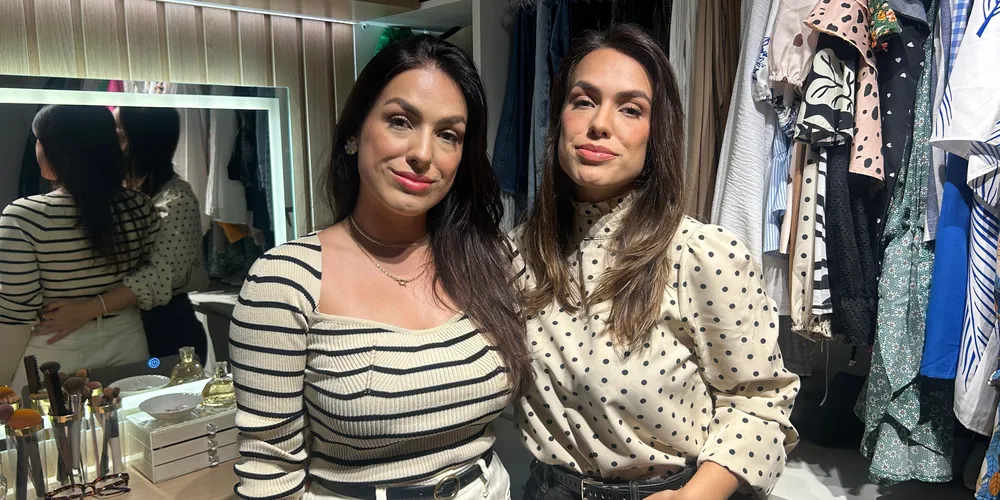 As gêmeas Aruana e Raiana Aleixo, criadoras do perfil "Tudo em Dose Dupla", compartilham sua trajetória como produtoras de conteúdo nas redes sociais