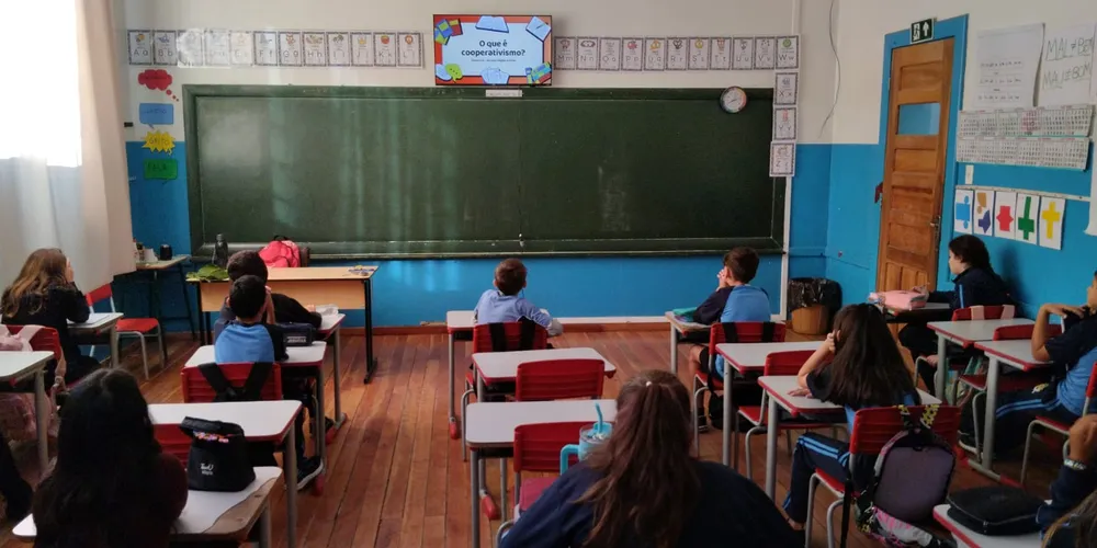 O conteúdo do projeto auxiliou a turma a compreender o conceito de cooperativismo