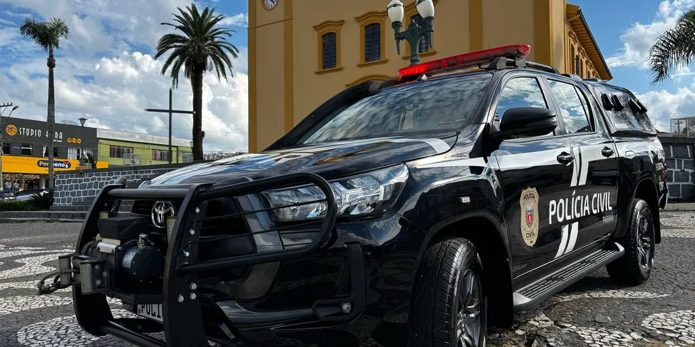 Camionete da Polícia Civil em Palmeira