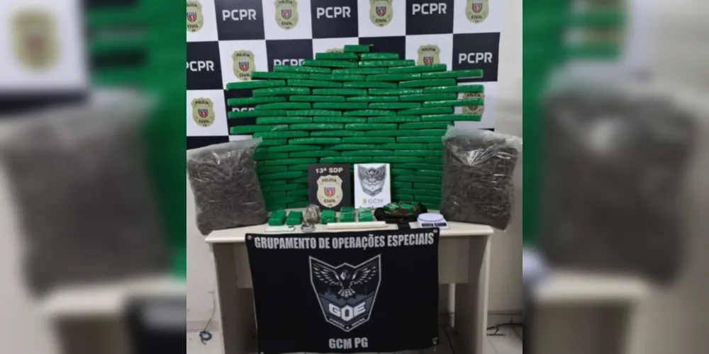 O homem preso admitiu que somente guardava a droga para terceiros