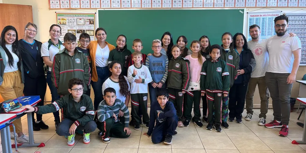 A presença da promotora foi marcada por um diálogo importante com os estudantes