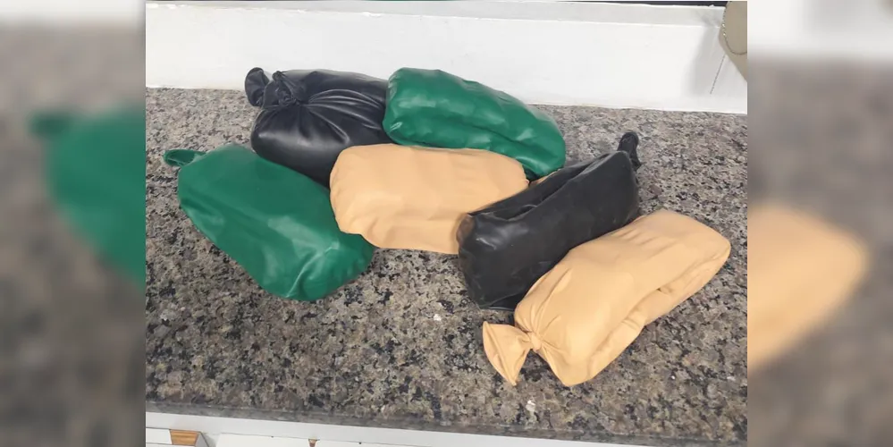 Haxixe estava embalado a vácuo e dentro de bexigas coloridas