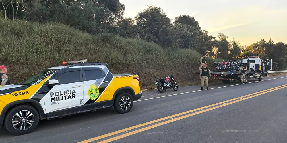 Polícia Rodoviária de Ponta Grossa fez parte da abordagem