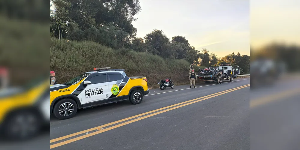 Polícia Rodoviária de Ponta Grossa fez parte da abordagem