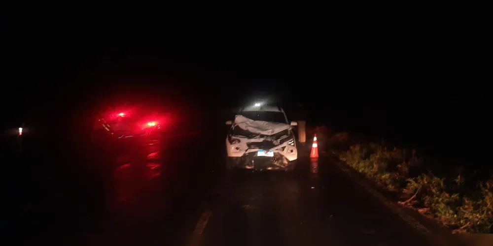 O motorista do carro, de 61 anos, não ficou ferido