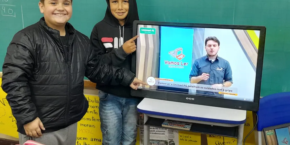 A partir da produção do Vamos Ler, a turma realizou reflexões sobre os cuidados com gripe e pôde transmitir o aprendizado a seus familiares