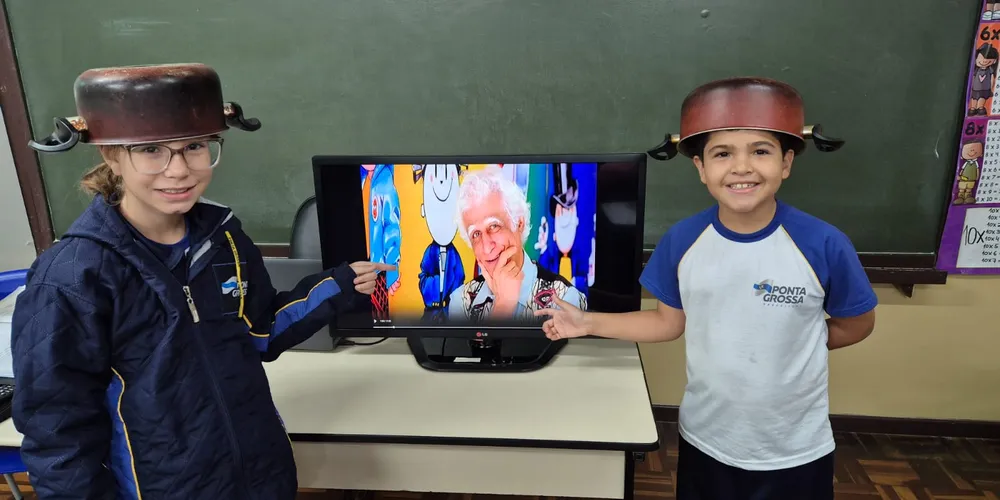 Os alunos se empolgaram com a dinâmica e se aprofundaram nas histórias do Menino Maluquinho