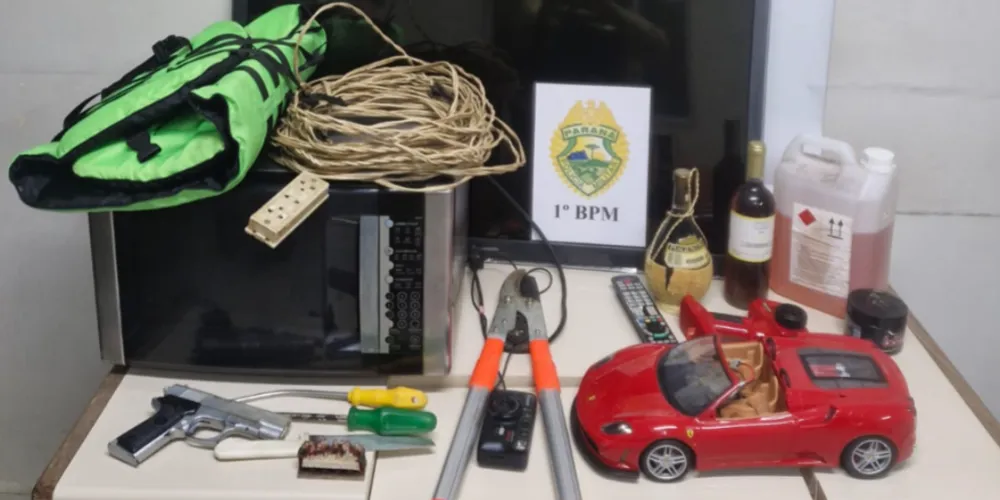 Polícia recuperou os objetos furtados