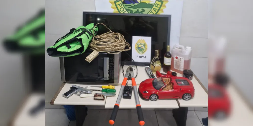 Polícia recuperou os objetos furtados