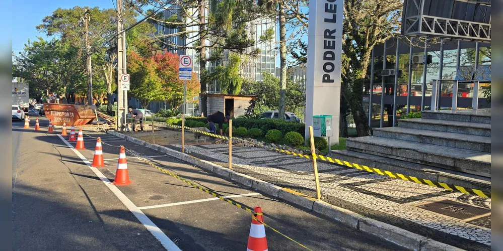 As obras avançam neste feriadão