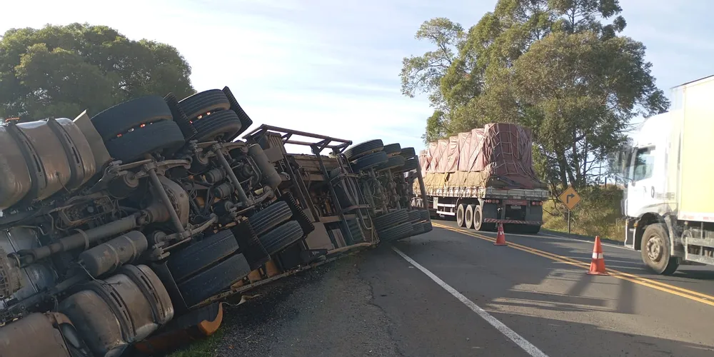 Apesar do susto, o condutor teve somente ferimentos leves