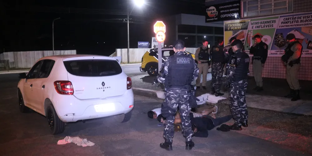 A polícia capturou os suspeitos