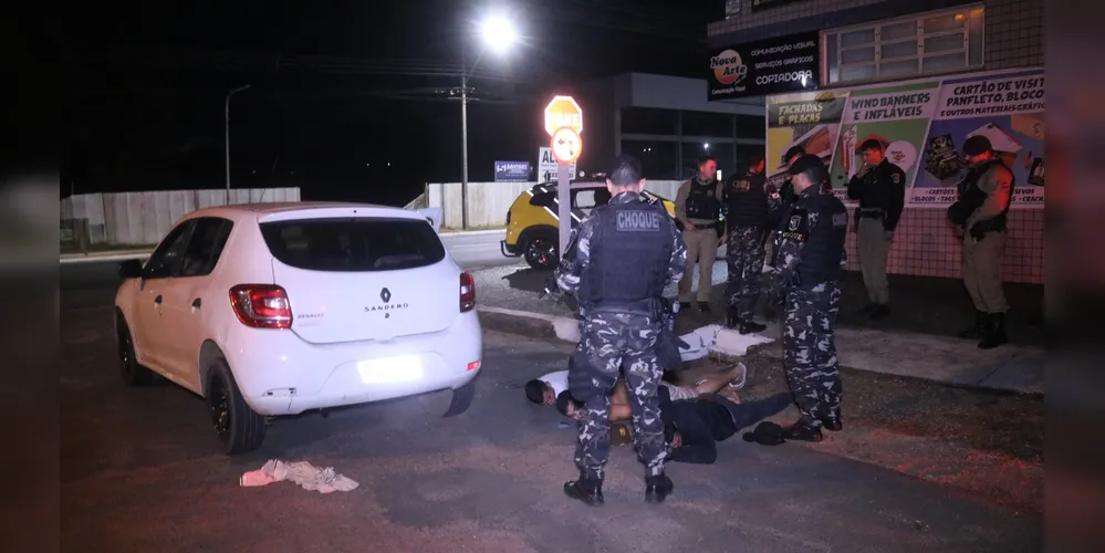 A polícia capturou os suspeitos