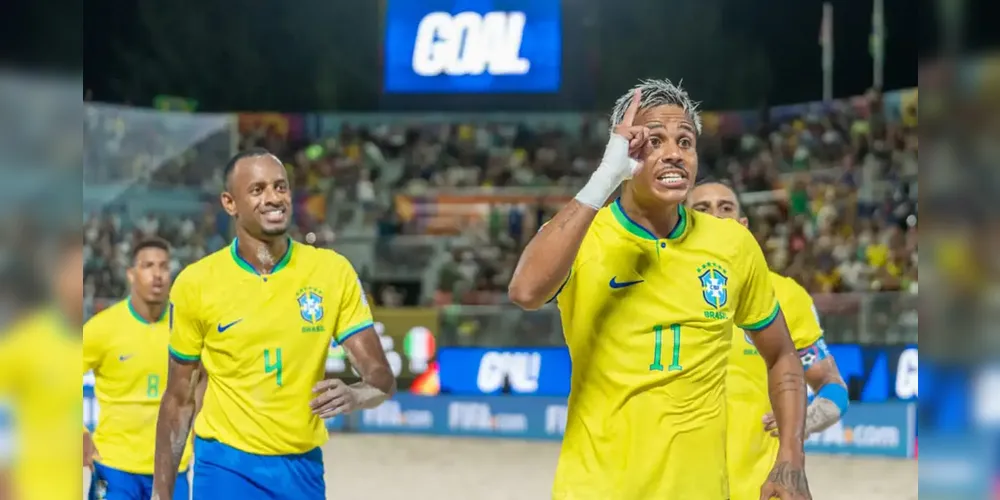 O Brasil manteve os 100% de aproveitamento no Mundial de beach soccer