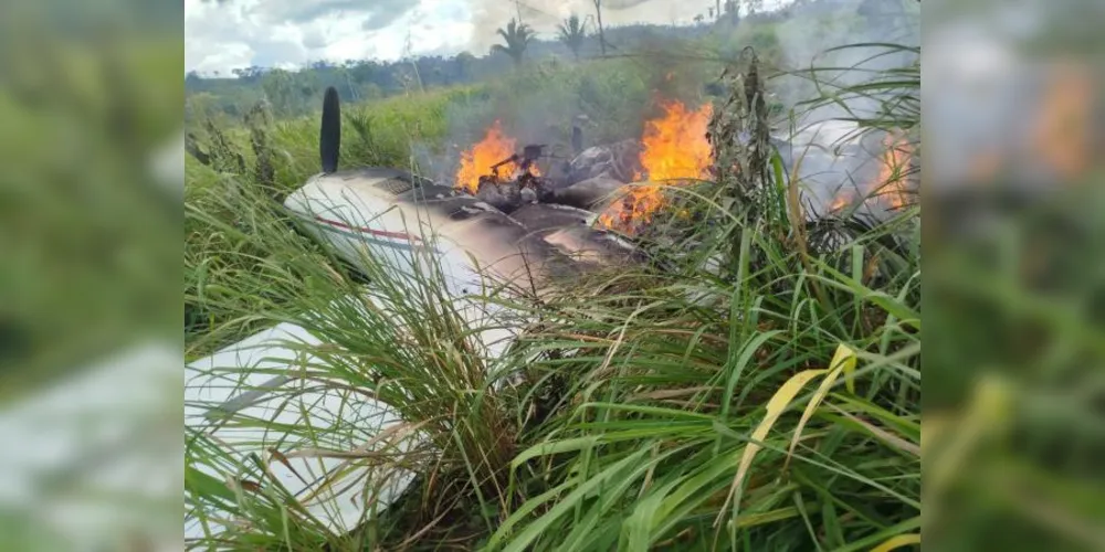 A aeronave realizou um pouso forçado em local não preparado
